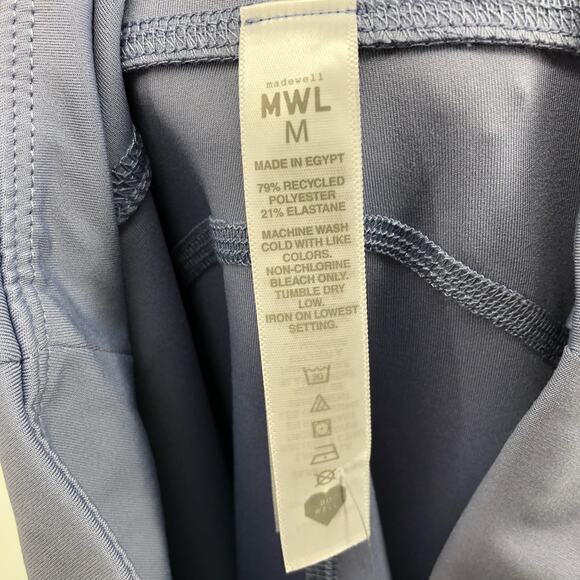 MADEWELL Womens Athletic Leggings Medium Purple High-Rise 25" Inseam ND876 NWT - Picture 8 of 10